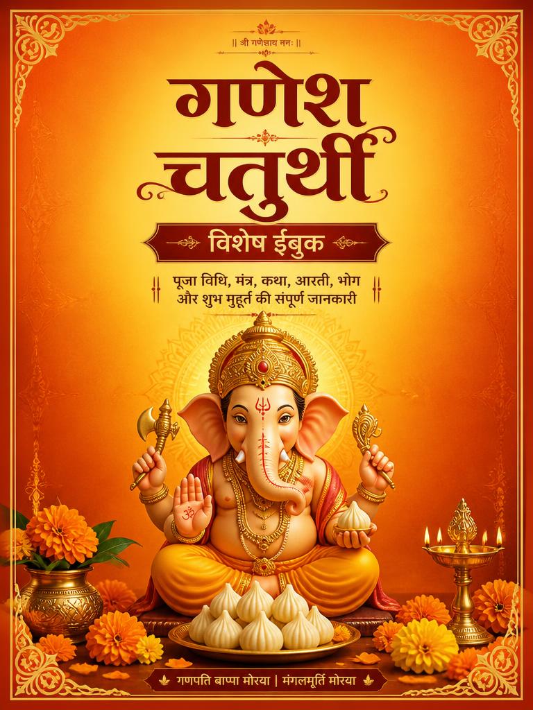 Ganesh Chaturthi eBook open in a mobile PDF reader